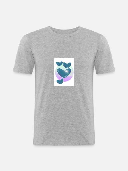 Hearts Weld - Men's Slim Fit T-Shirt - heather grey