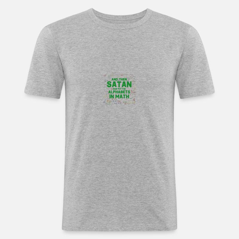 Math Mathematics Science Math Gift - Men's Slim Fit T-Shirt - heather grey
