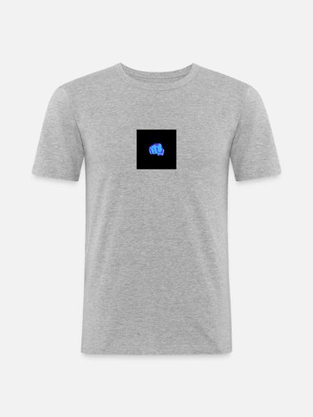 BOOM - Männer Slim Fit T-Shirt - Grau meliert