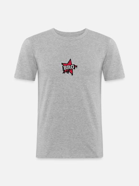 Bro Star - Men's Slim Fit T-Shirt - heather grey