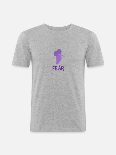 Inside out FEAR - Men's Slim Fit T-Shirt - heather grey
