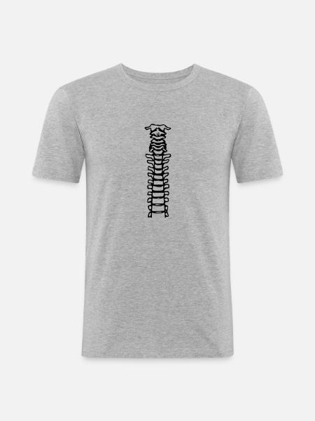 spinetop - Men's Slim Fit T-Shirt - heather grey