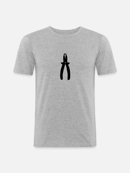 Pliers / tool - Men's Slim Fit T-Shirt - heather grey