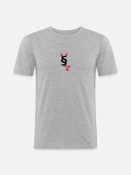 paragraph - Männer Slim Fit T-Shirt - Grau meliert