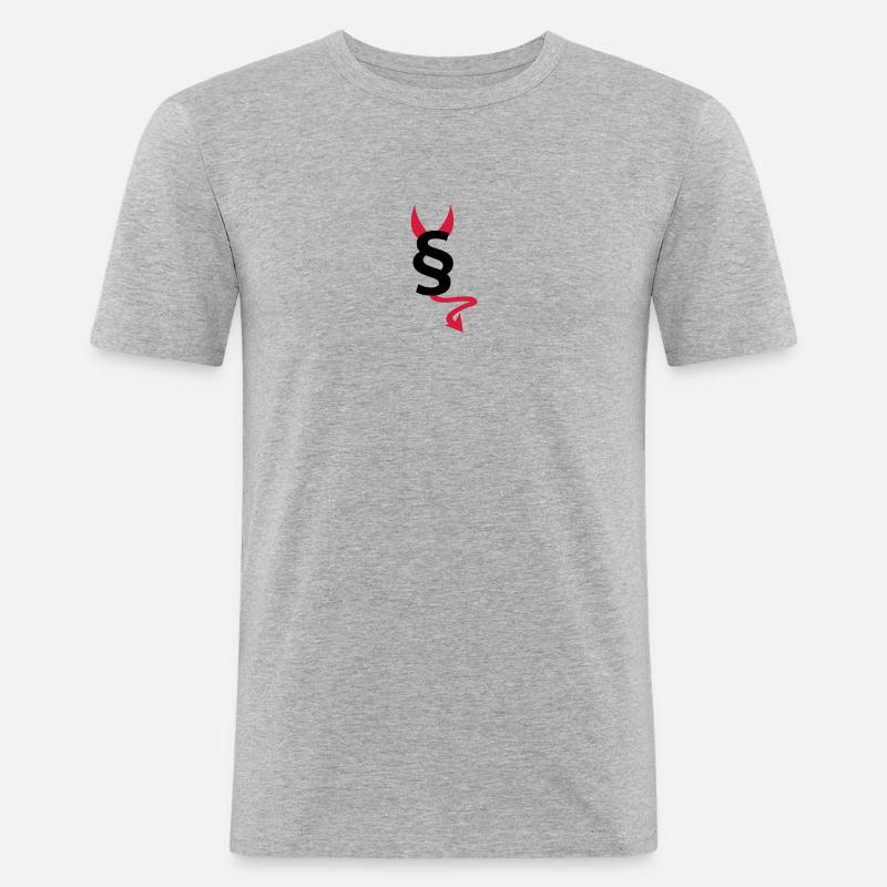 paragraph - Männer Slim Fit T-Shirt - Grau meliert