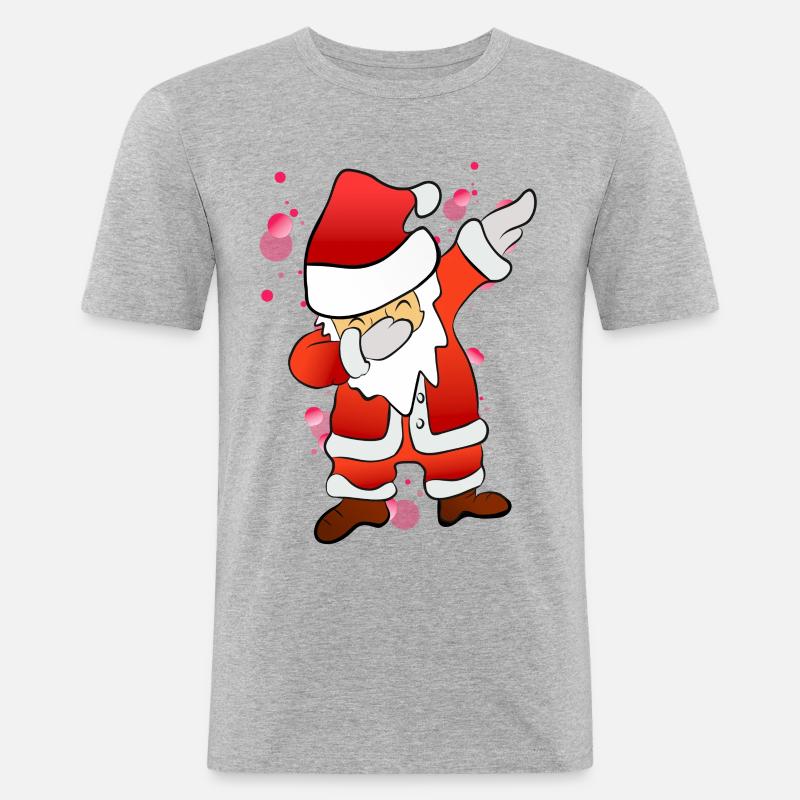 Dabbing Nicholas - Men's Slim Fit T-Shirt - heather grey