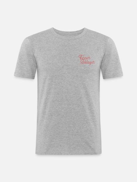 Forever Schlager Kollektion - Männer Slim Fit T-Shirt - Grau meliert
