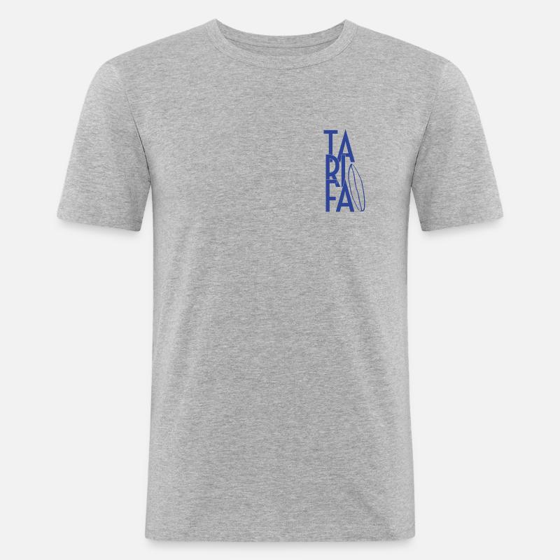 Tarifa - Männer Slim Fit T-Shirt - Grau meliert