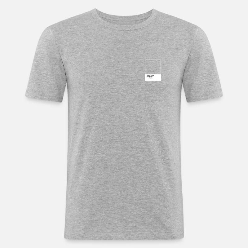 Farbe Grau - Männer Slim Fit T-Shirt - Grau meliert