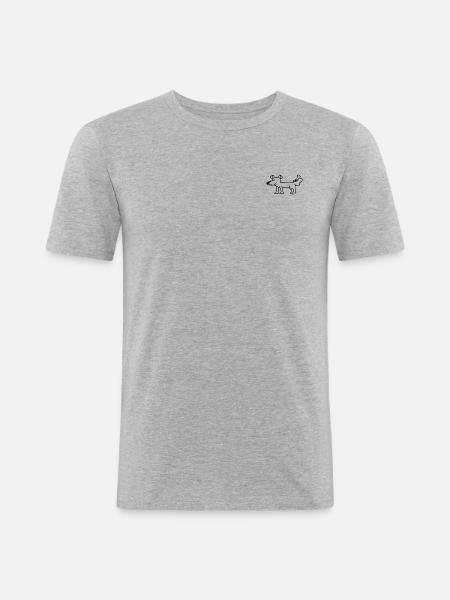 Anti-Zoo Dax - Men's Slim Fit T-Shirt - heather grey