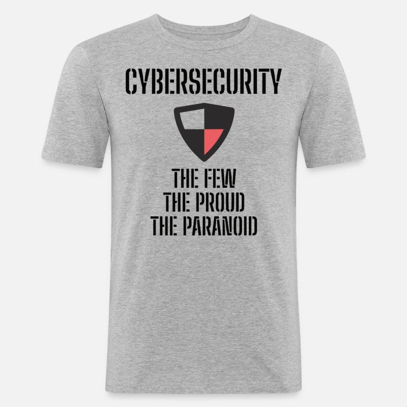 Cybersecurity - IT Security Computer Scientists - Men's Slim Fit T-Shirt - heather grey