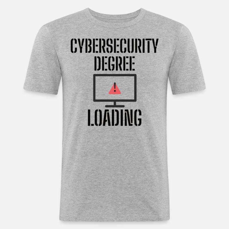 Cybersecurity - IT Security Computer Scientists - Men's Slim Fit T-Shirt - heather grey