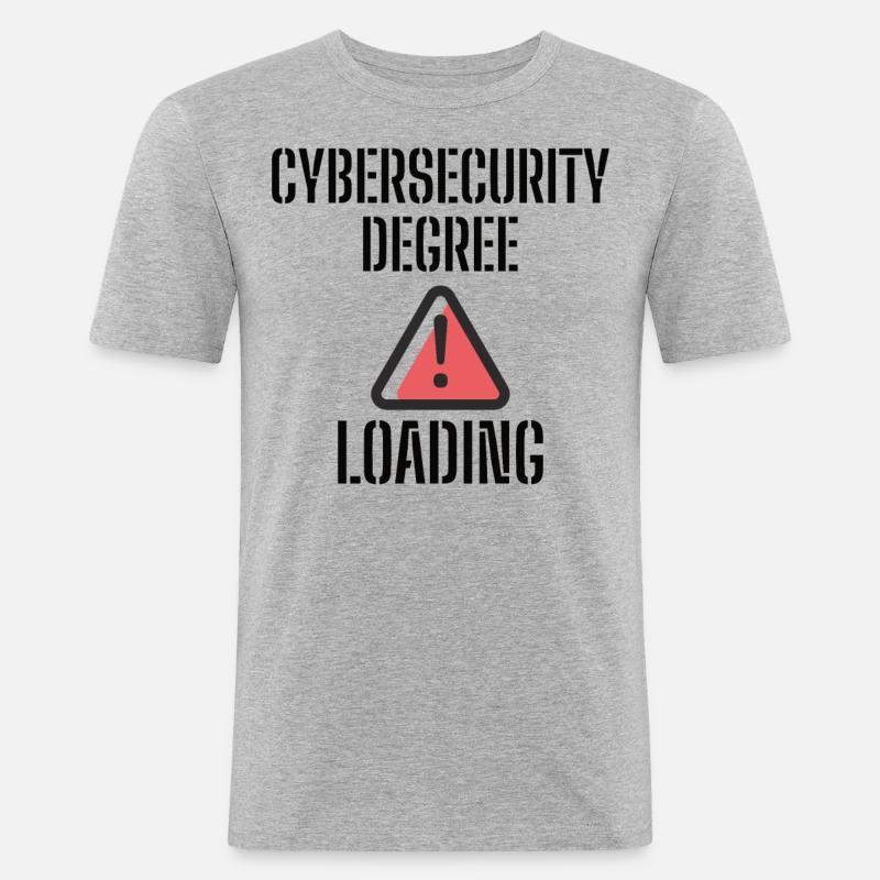 Cybersecurity - IT Security Computer Scientists - Men's Slim Fit T-Shirt - heather grey
