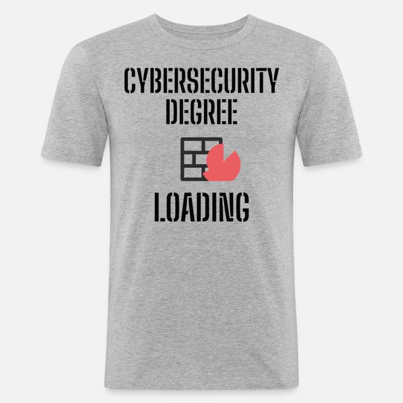 Cybersecurity - IT Security Computer Scientists - Men's Slim Fit T-Shirt - heather grey