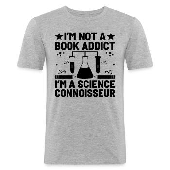 Science Teacher School Teacher Biology Chemistry P - Men's Slim Fit T-Shirt - heather grey - Front - Nik (191cm)