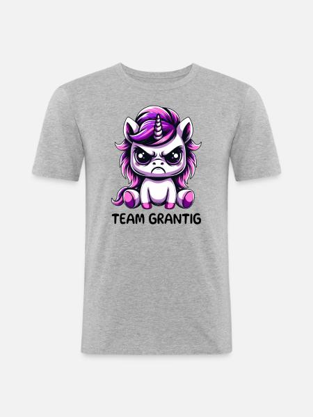 Team Grantig - Men's Slim Fit T-Shirt - heather grey