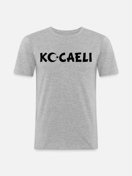 Kocaeli Turkey Flag - Men's Slim Fit T-Shirt - heather grey
