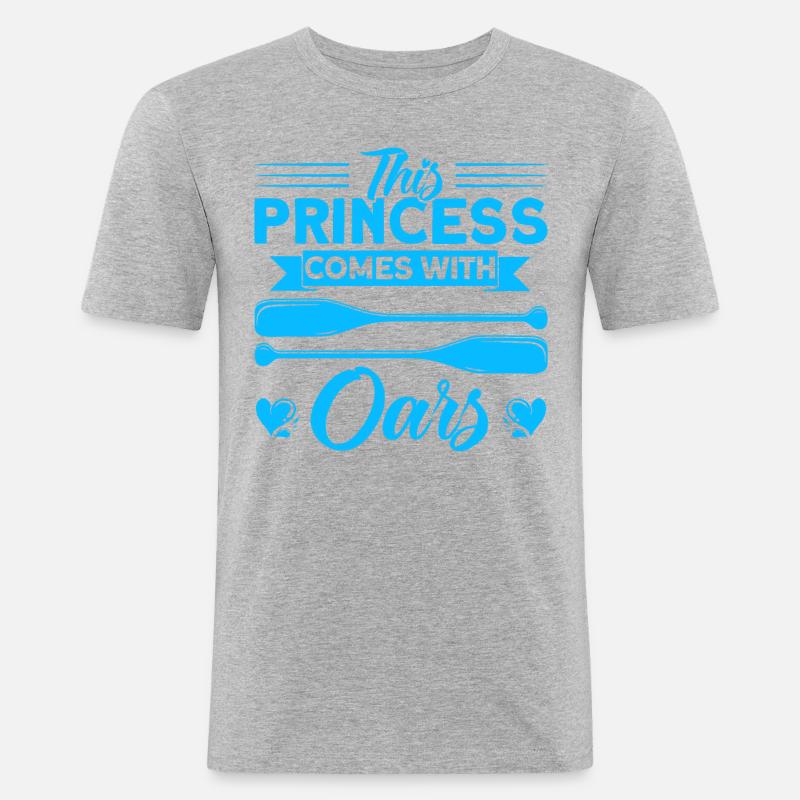 Équipe d’avirons d’équipe Rameurs d’équipe - T-shirt près du corps Homme - gris chiné