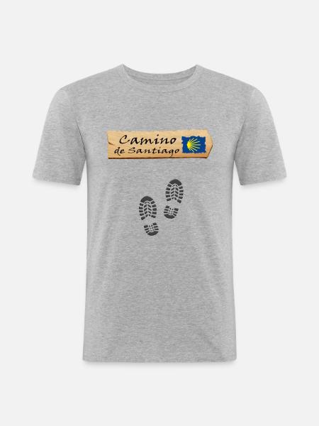 Santiago - Men's Slim Fit T-Shirt - heather grey