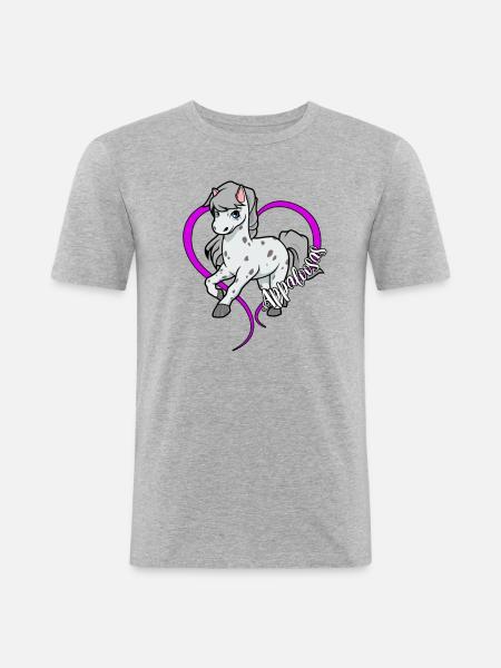 Horse lovers - Appaloosa - Men's Slim Fit T-Shirt - heather grey