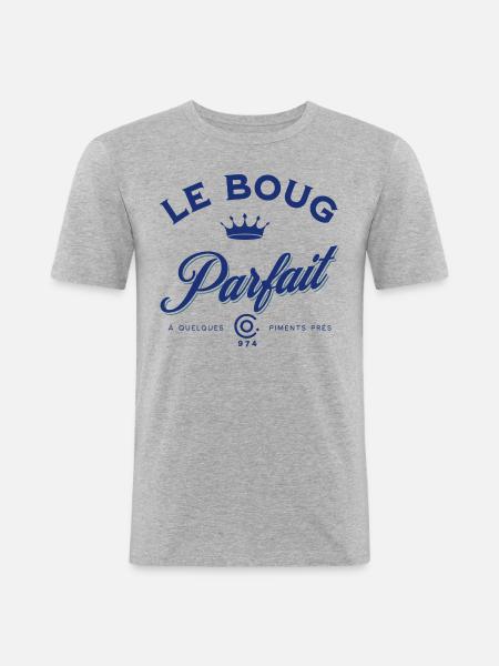 Le Boug Parfait - T-shirt près du corps Homme - gris chiné