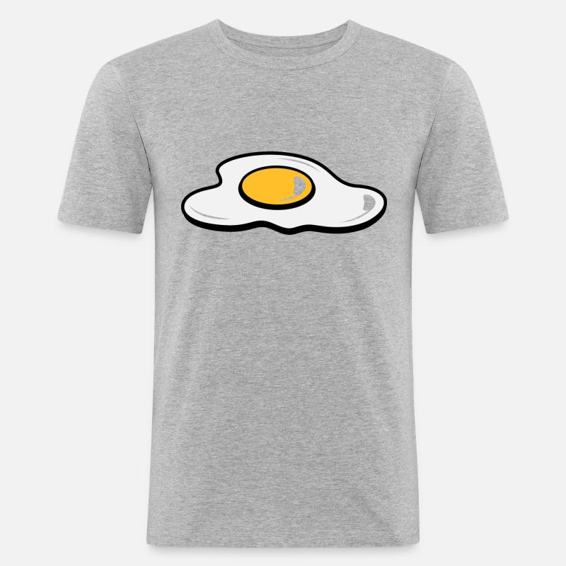 Ein Spiegelei - Männer Slim Fit T-Shirt - undefined