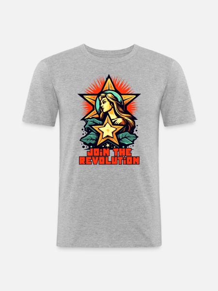 Be part of the revolution - Men's Slim Fit T-Shirt - heather grey