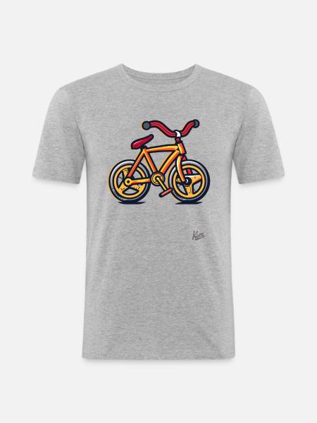 My first bike - Men's Slim Fit T-Shirt - heather grey