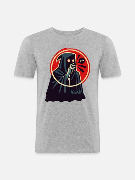 Mysterious Magician – Dark Wizardry - Men's Slim Fit T-Shirt - heather grey