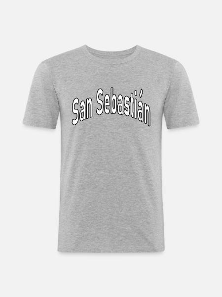 San Sebastián - Men's Slim Fit T-Shirt - heather grey