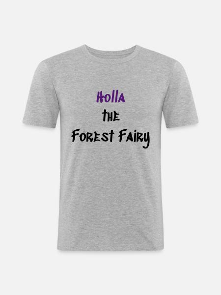 Forest Fairy - Männer Slim Fit T-Shirt - Grau meliert