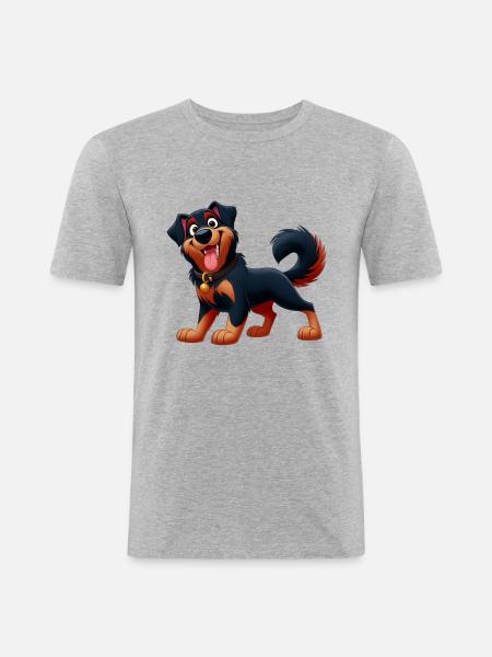 Beauceron 6 - Men's Slim Fit T-Shirt - heather grey