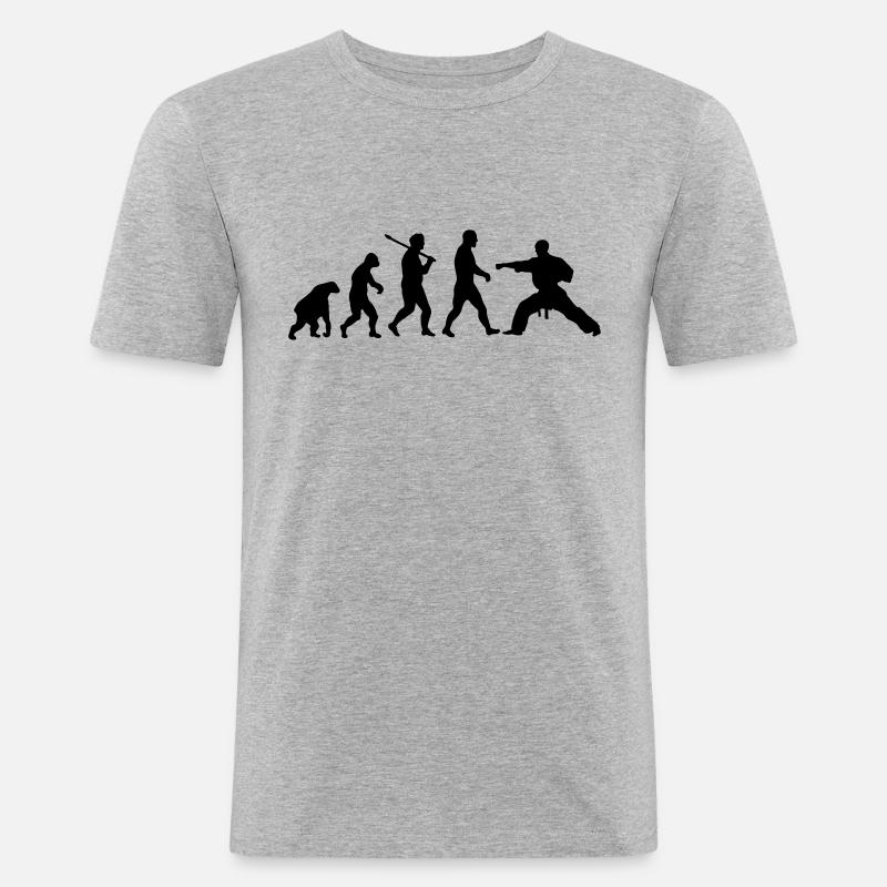 Evolution: Karate - Men's Slim Fit T-Shirt - heather grey