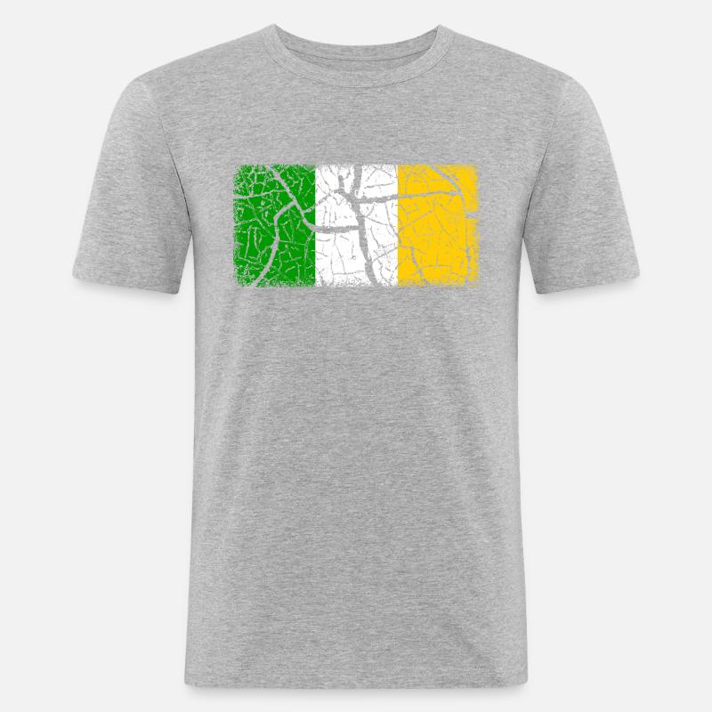 Offaly (Grafschaft) - Männer Slim Fit T-Shirt - Grau meliert