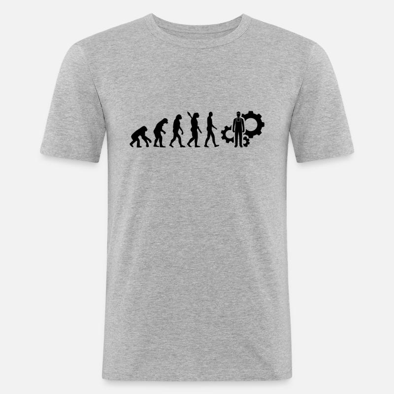 Engineering technician b - Men's Slim Fit T-Shirt - heather grey