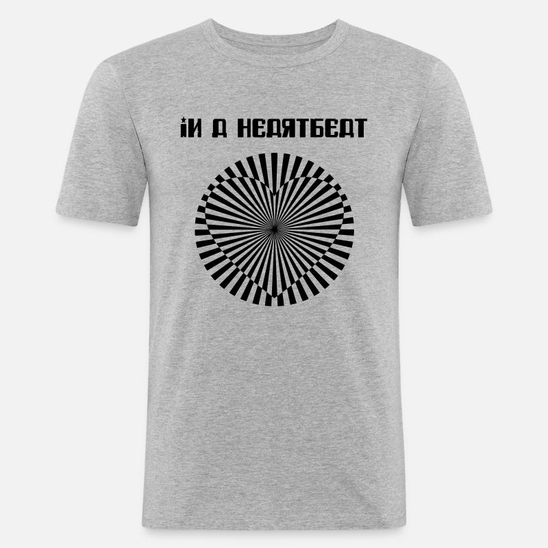 In a Heartbeat - Männer Slim Fit T-Shirt - Grau meliert