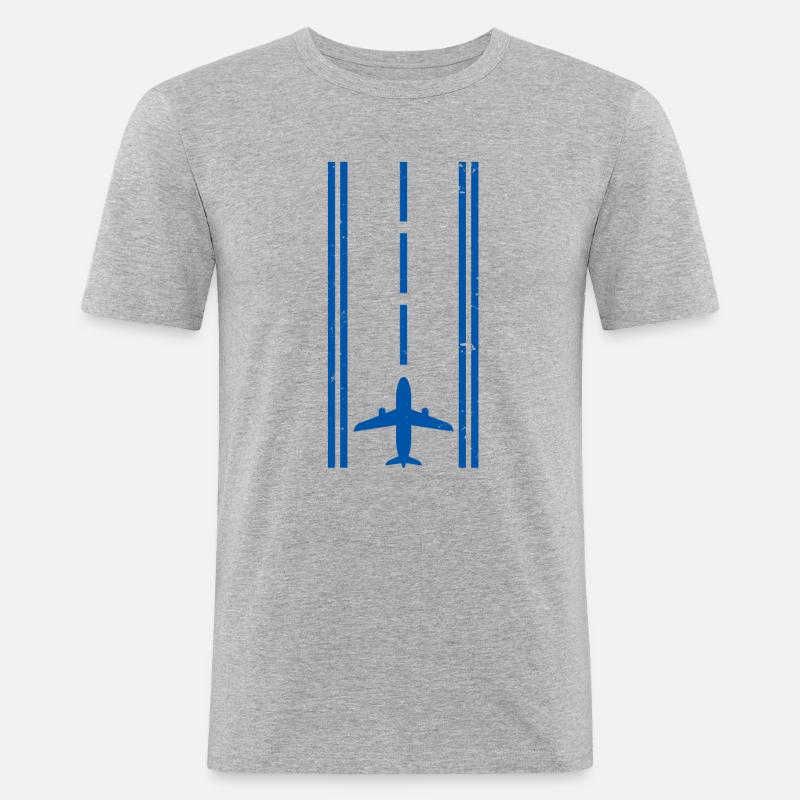 Pilot pilot gift - Men's Slim Fit T-Shirt - heather grey