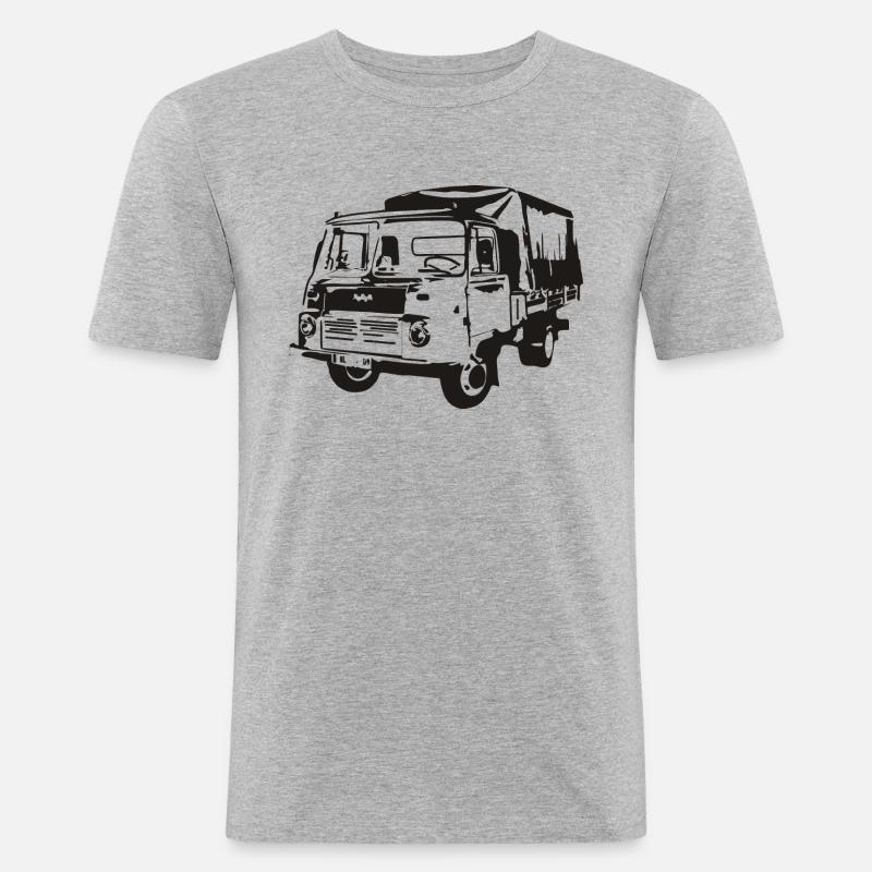 Robur Pritsche LO LD IFA - Männer Slim Fit T-Shirt - Grau meliert