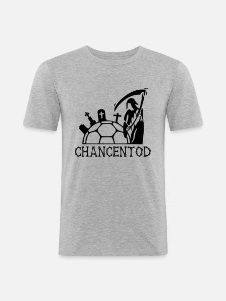 Handball Chancentod 2 - Männer Slim Fit T-Shirt - Grau meliert