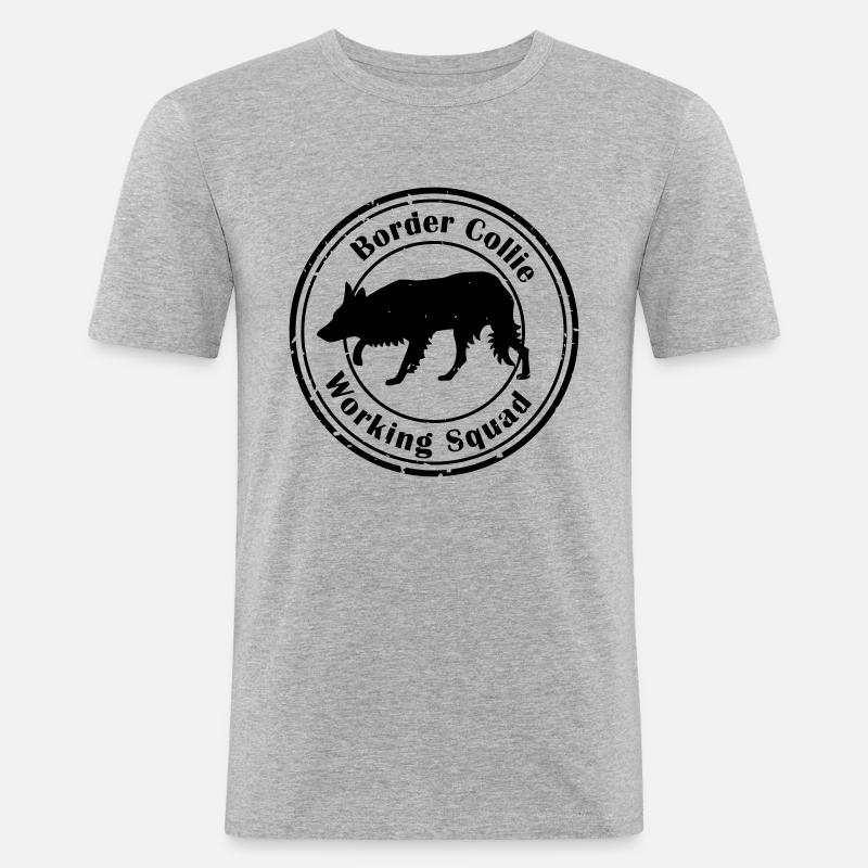BC Working Squad - Männer Slim Fit T-Shirt - Grau meliert