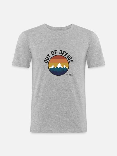 Out Of Office - Men's Slim Fit T-Shirt - heather grey