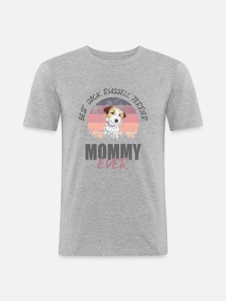 Jack Russell Terrier - Men's Slim Fit T-Shirt - heather grey