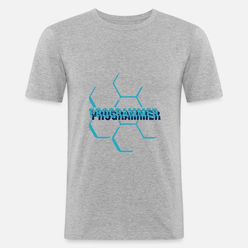 Programmeur informatique - programmeur - T-shirt près du corps Homme - gris chiné