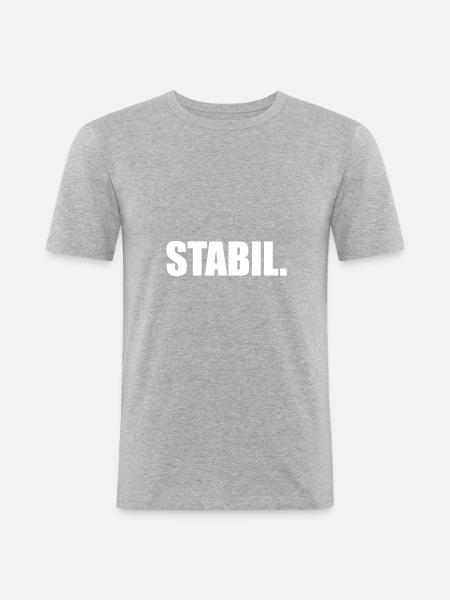Stable. - Men's Slim Fit T-Shirt - heather grey