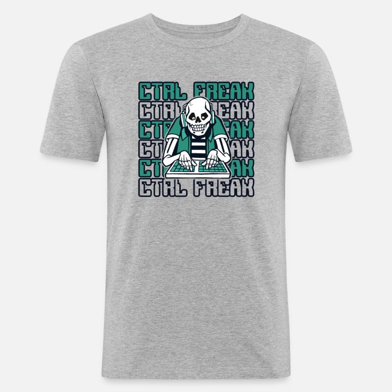 CTRL Freak Softwareentwickler Developer - Männer Slim Fit T-Shirt - Grau meliert