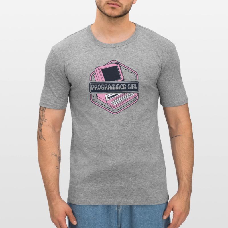 Programmer Girl Software Engineer Developer Men's Slim Fit T-Shirt