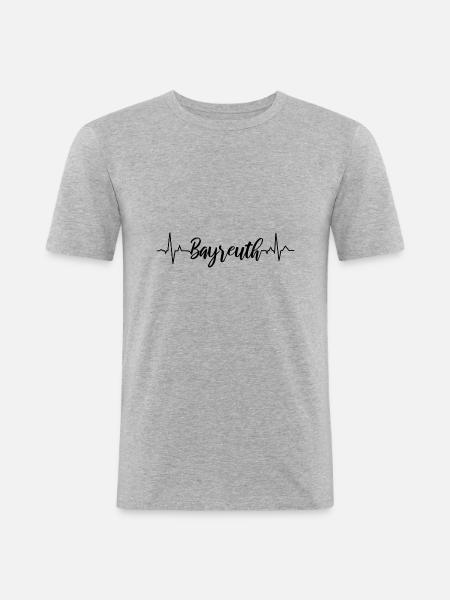 EKG Bayreuth - Männer Slim Fit T-Shirt - Grau meliert