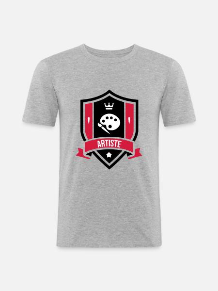 Artist - Art - Men's Slim Fit T-Shirt - heather grey