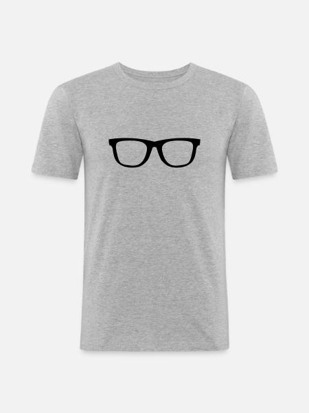 spectacles - Men's Slim Fit T-Shirt - heather grey