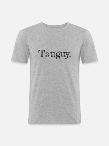 Tanguy. - T-shirt près du corps Homme - gris chiné